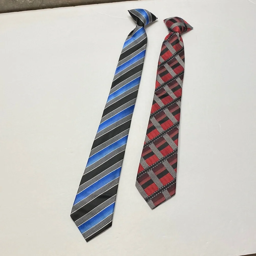 Bundle of 2 boys clip on ties